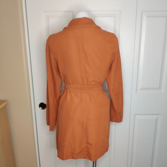 Love Tree brunt orange belted light weight coat sz S - Picture 5 of 9